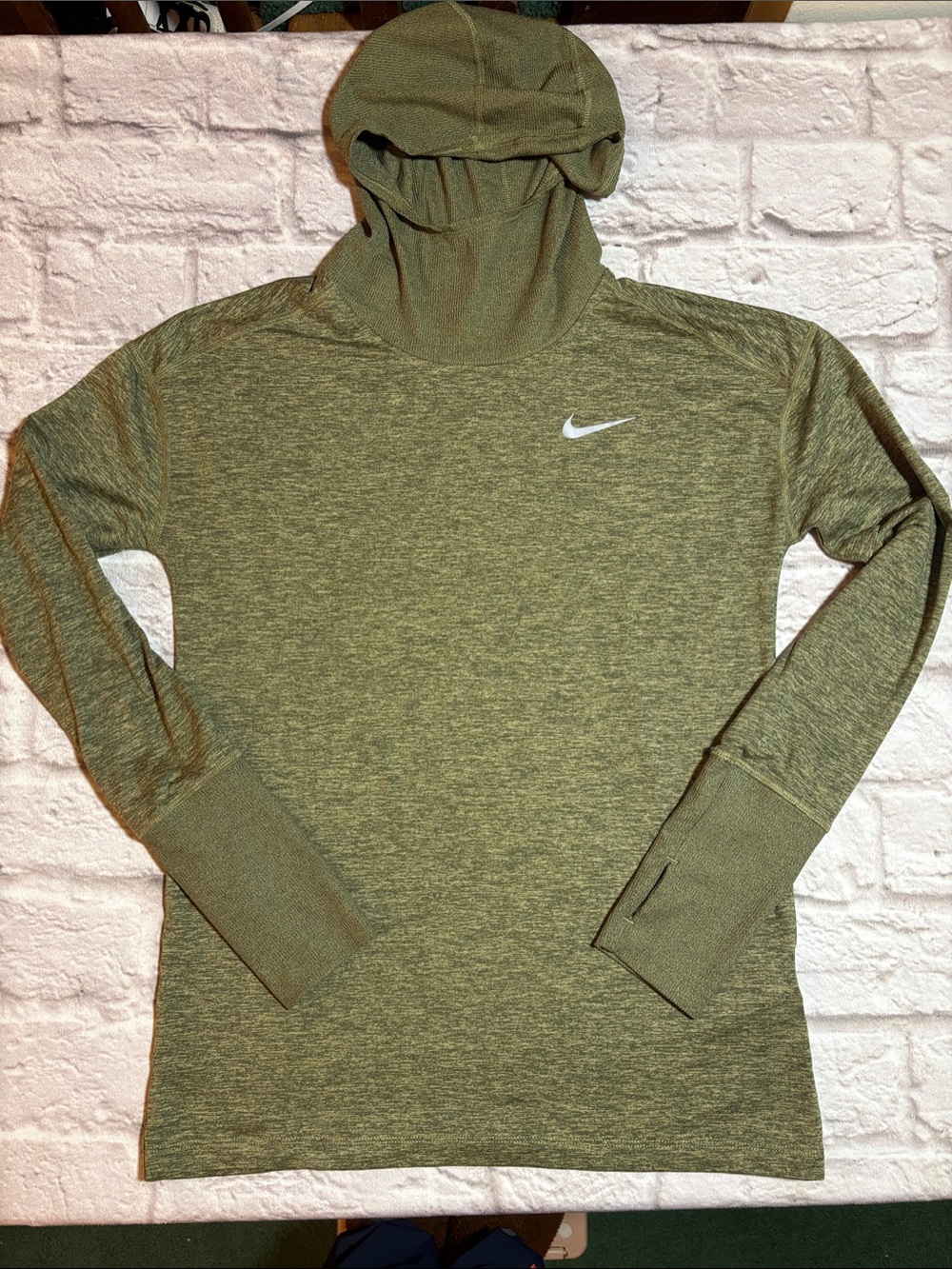 Nike Olive Green Women's Lightweight Hooded Top